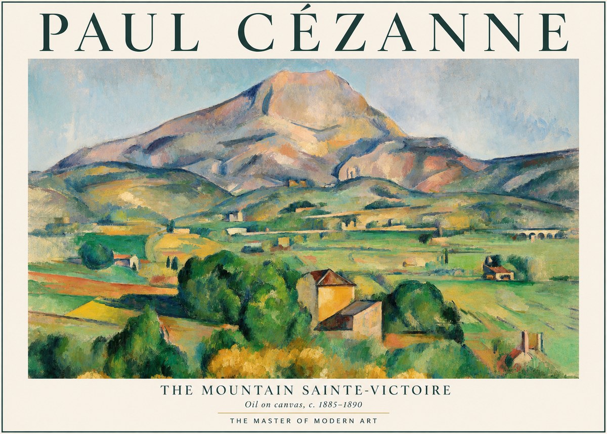 Paul Cézanne Mount Sainte-victoire No2 - Plakát