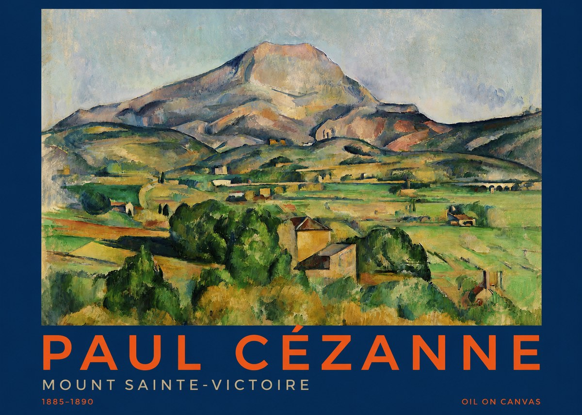 Paul Cézanne Mount Sainte-victoire No3 - Plakát