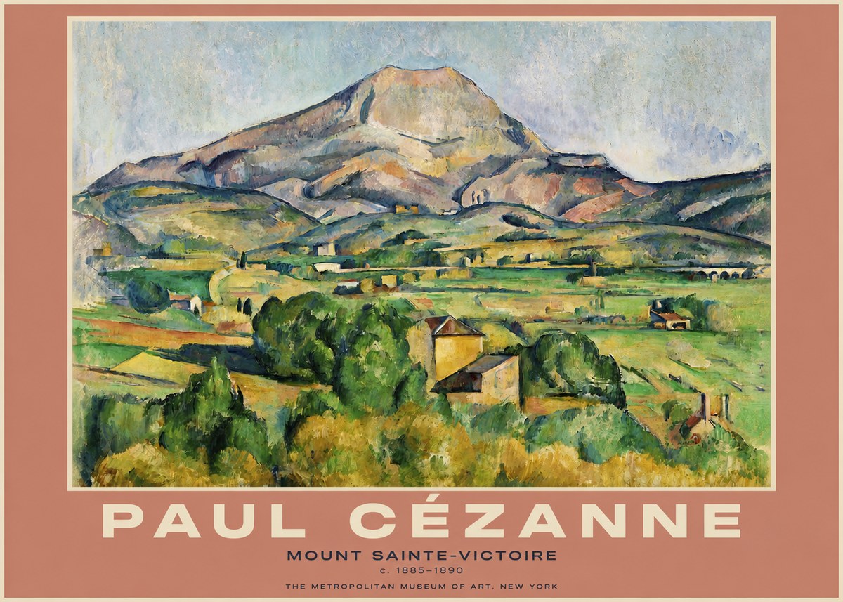 Paul Cézanne Mount Sainte-victoire No4 - Plakát