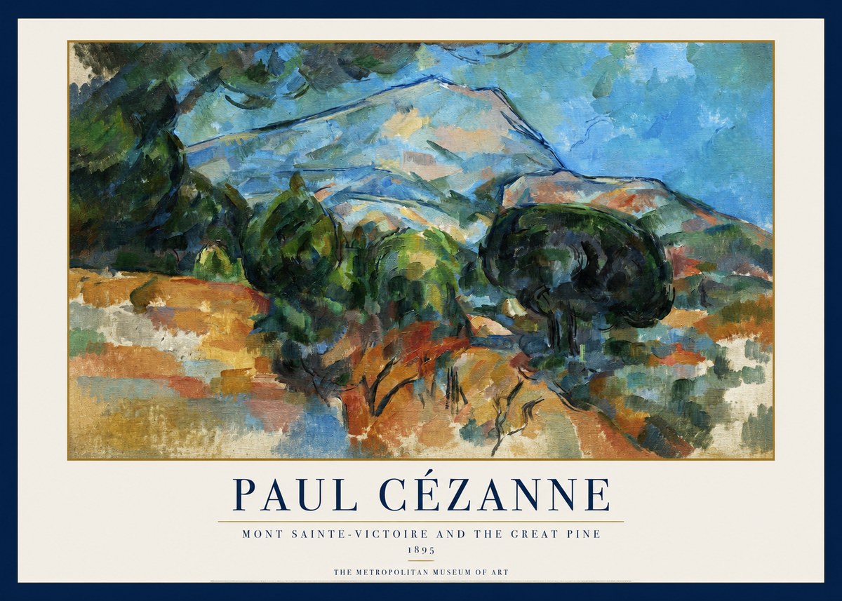 Paul Cézanne Mont Sainte-victoire and the Great Pine No1 - Plakát