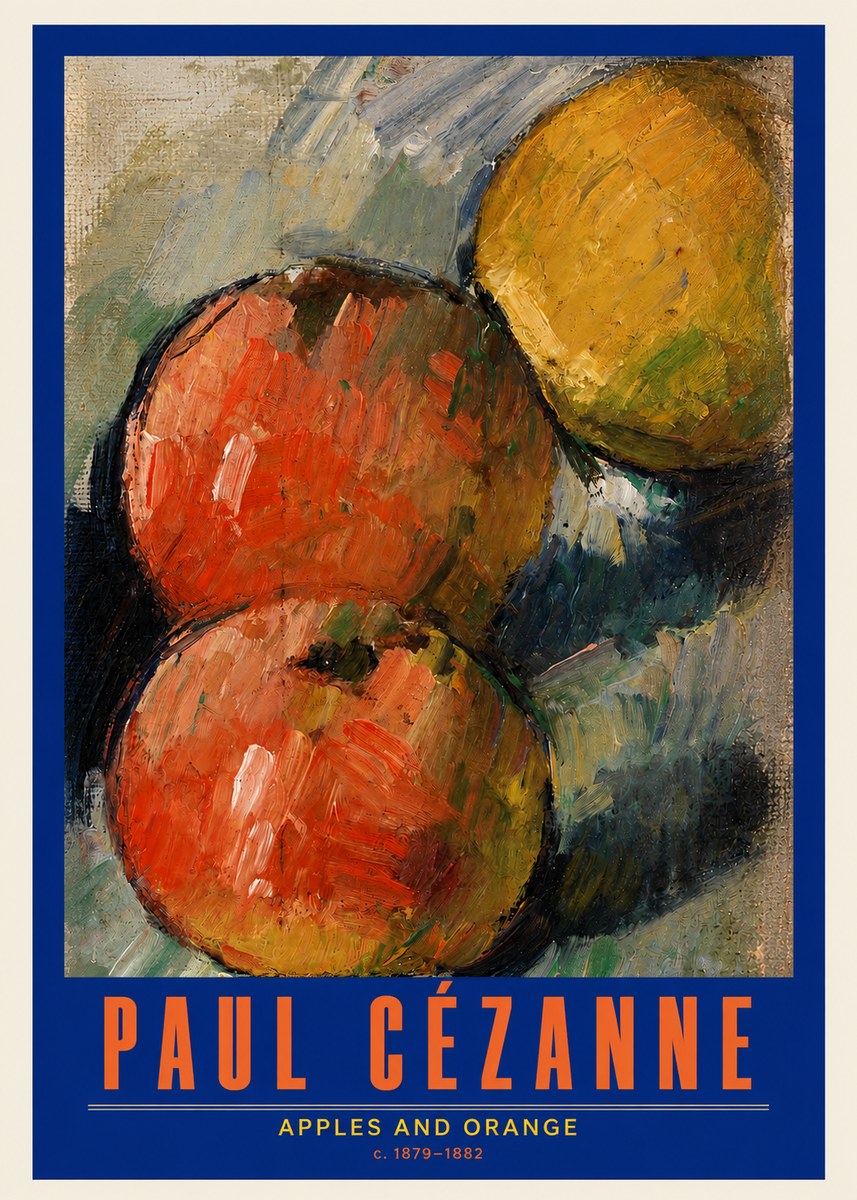 Paul Cézanne Apples and Orange No2 - Plakát
