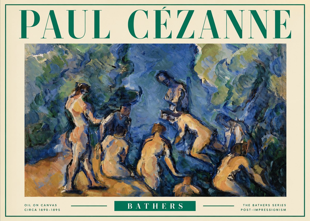 Paul Cézanne Bathers I No3 - Plakát