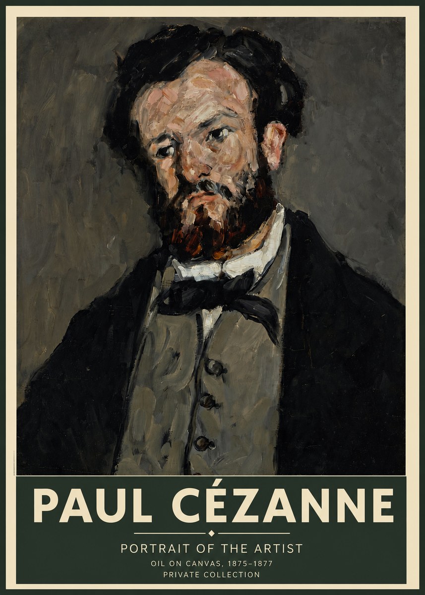 Paul Cézanne Portrait of the Artist I No2 - Plakát
