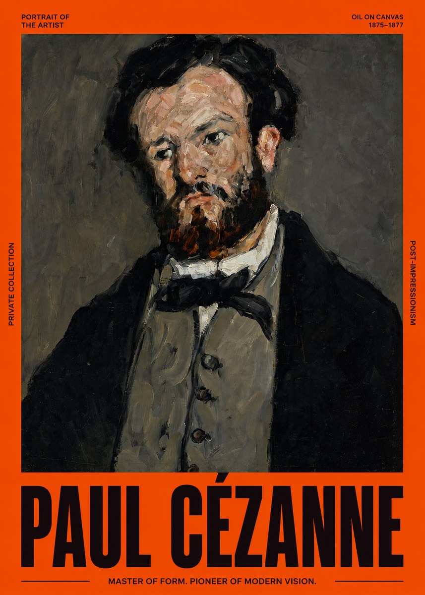 Paul Cézanne Portrait of the Artist I No3 - Plakát