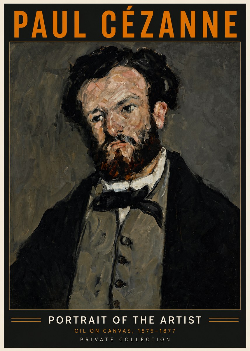 Paul Cézanne Portrait of the Artist I No6 - Plakát