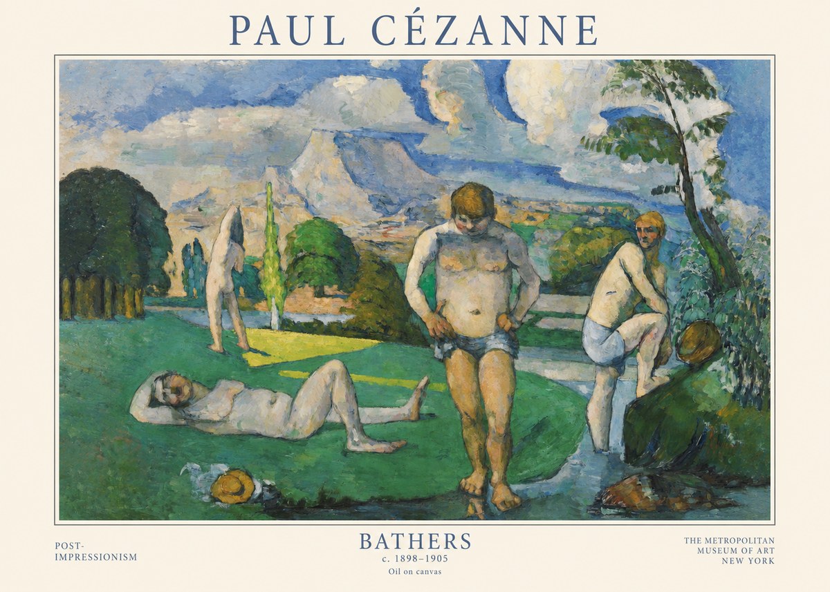 Paul Cézanne Bathers II No1 - Plakát