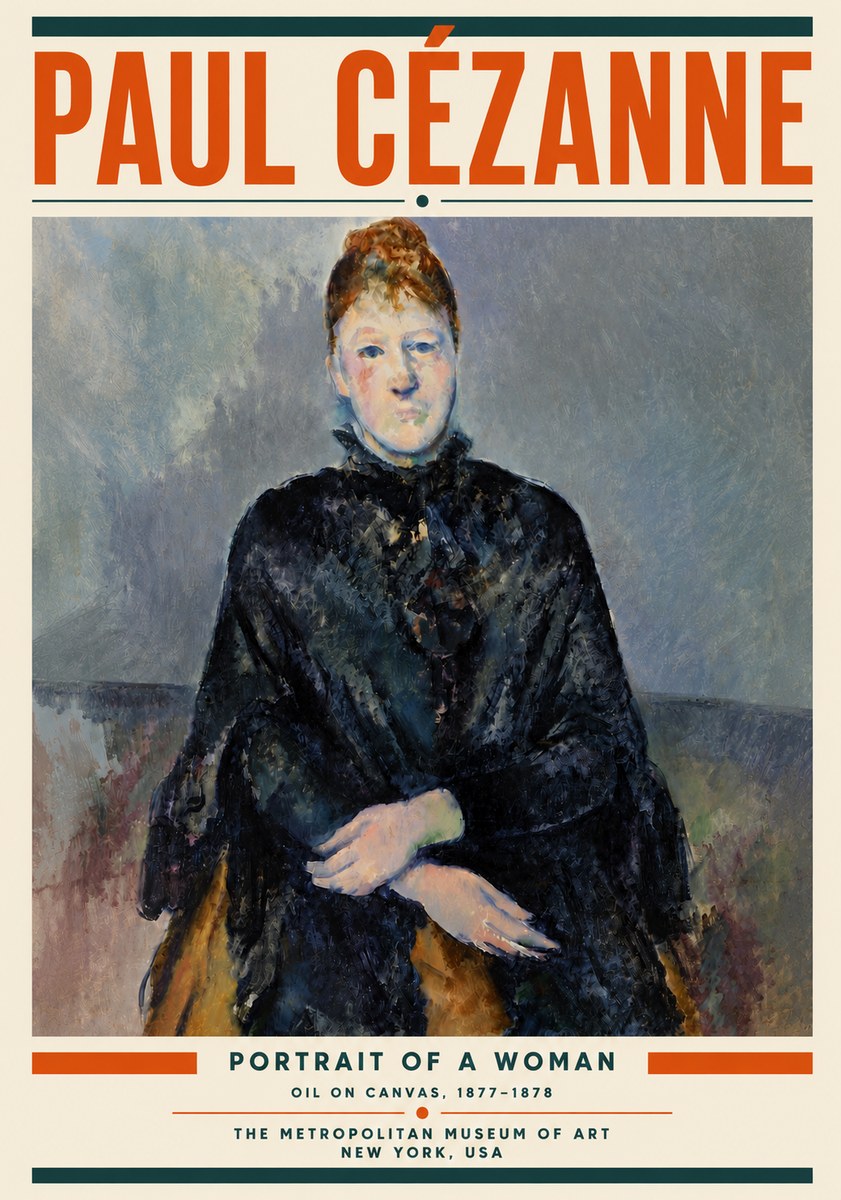 Paul Cézanne Portrait of a Woman I No6 - Plakát