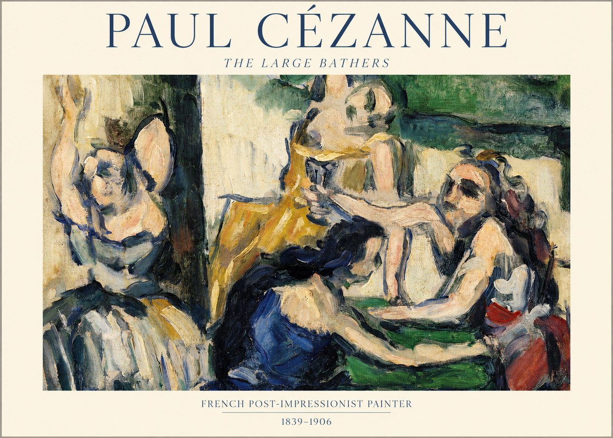 Paul Cézanne The Large Bathers II No1 - Plakát