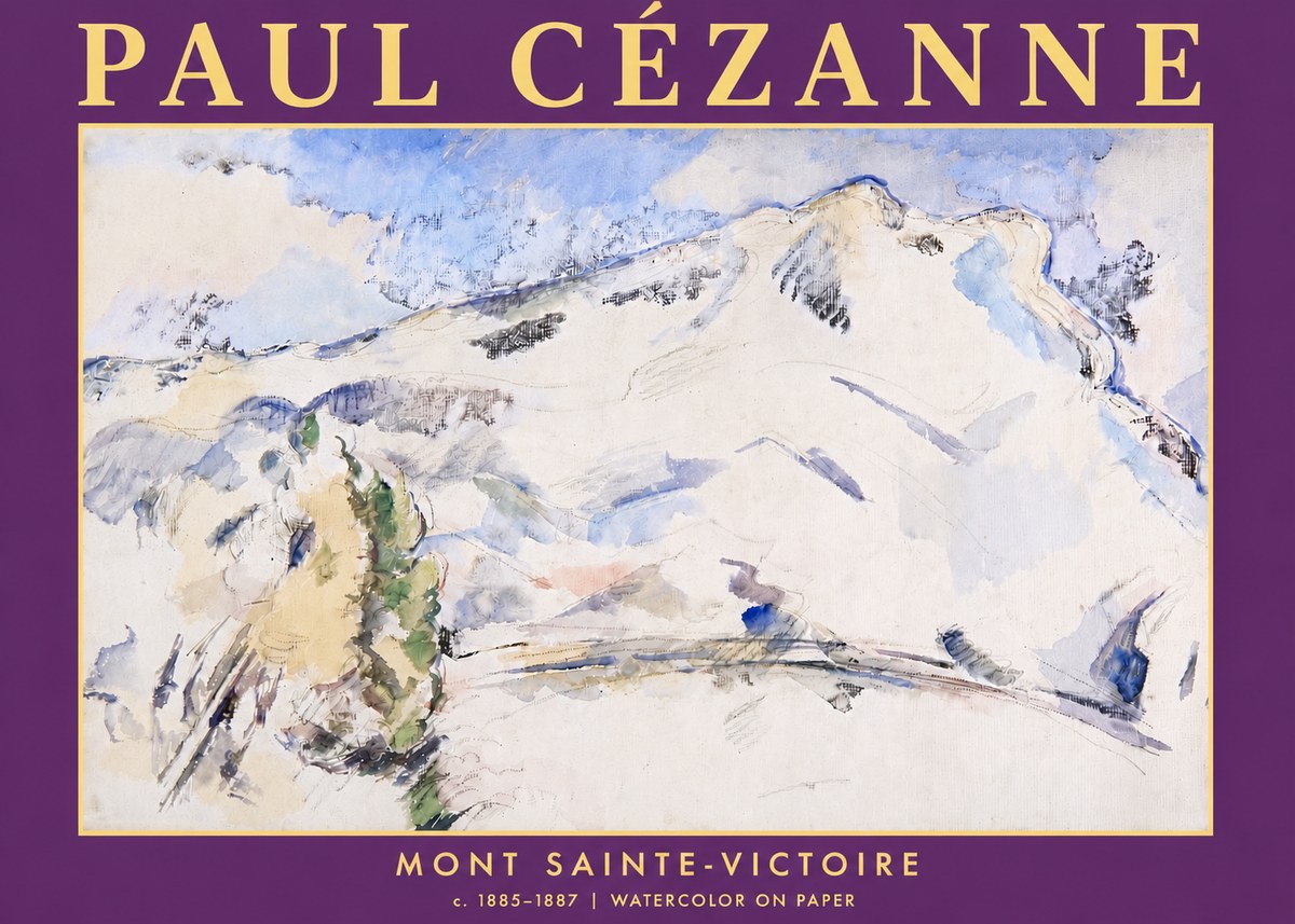 Paul Cézanne Mont Sainte-victoire No5 - Plakát