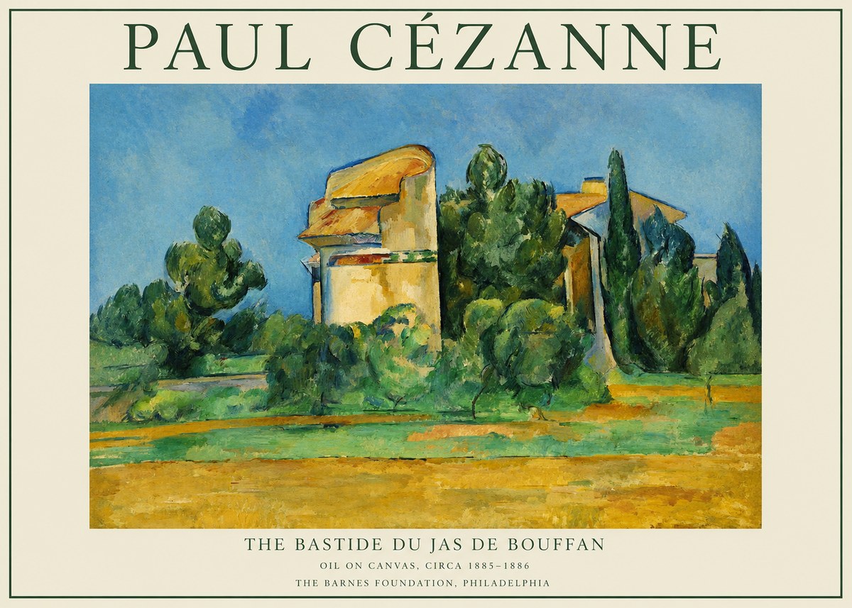 Paul Cézanne The Bastide Du Jas De Bouffan No1 - Plakát