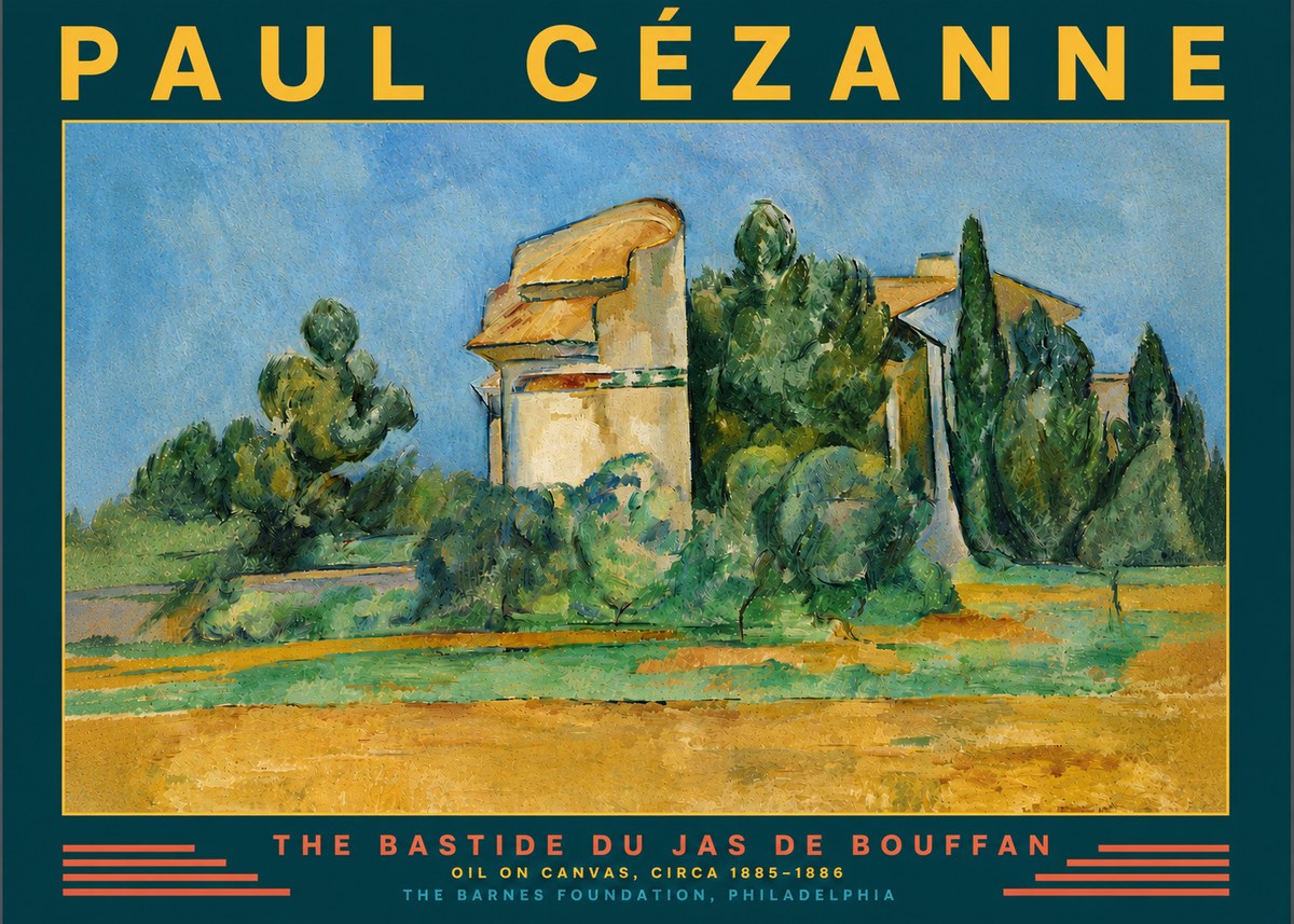 Paul Cézanne The Bastide Du Jas De Bouffan No4 - Plakát