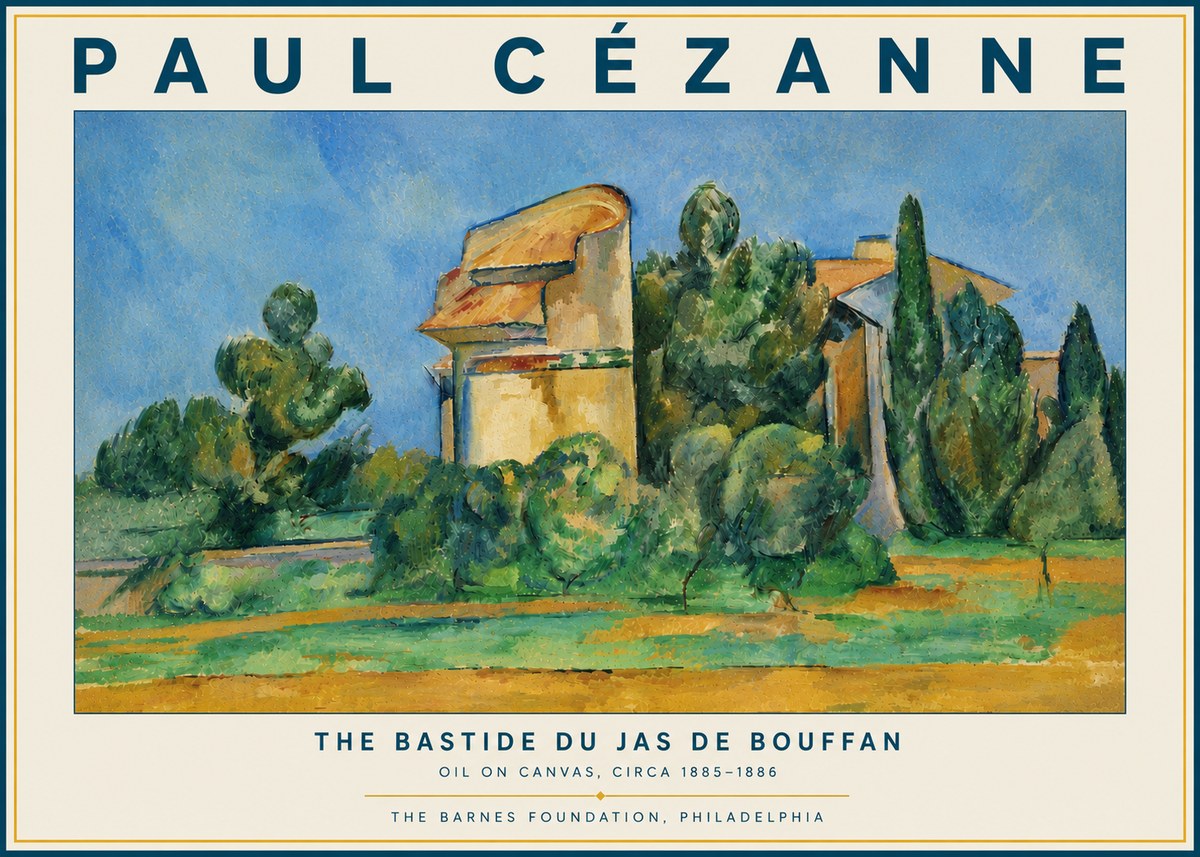 Paul Cézanne The Bastide Du Jas De Bouffan No5 - Plakát