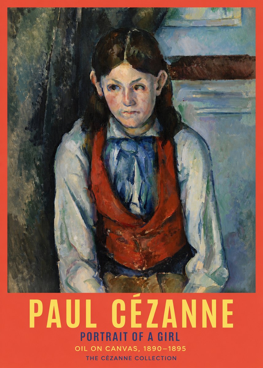 Paul Cézanne Portrait of a Girl No2 - Plakát