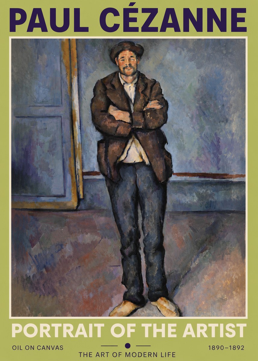 Paul Cézanne Portrait of the Artist II No3 - Plakát