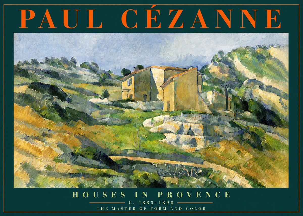 Paul Cézanne Houses in Provence No2 - Plakát