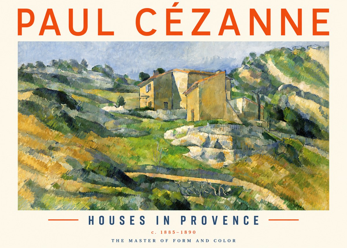 Paul Cézanne Houses in Provence No3 - Plakát