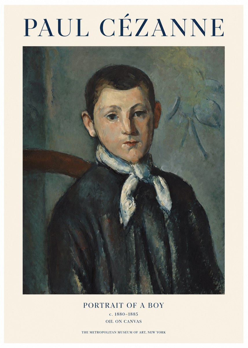 Paul Cézanne Portrait of a Boy No1 - Plakát