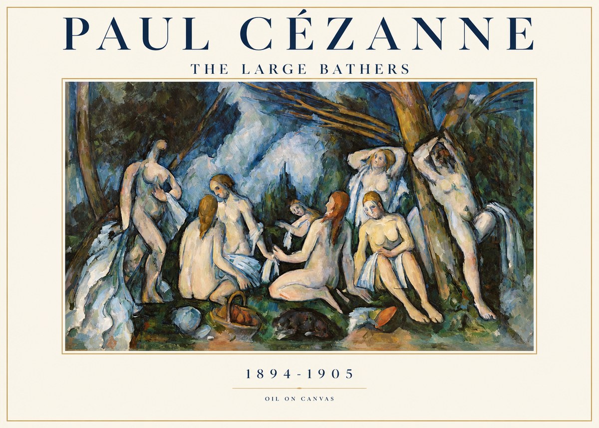 Paul Cézanne The Large Bathers VI No1 - Plakát