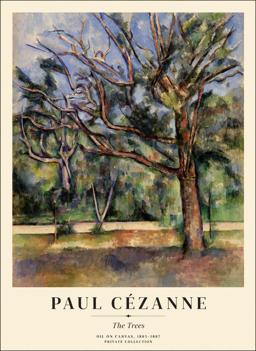 Paul Cézanne The Trees No1 - Plakát
