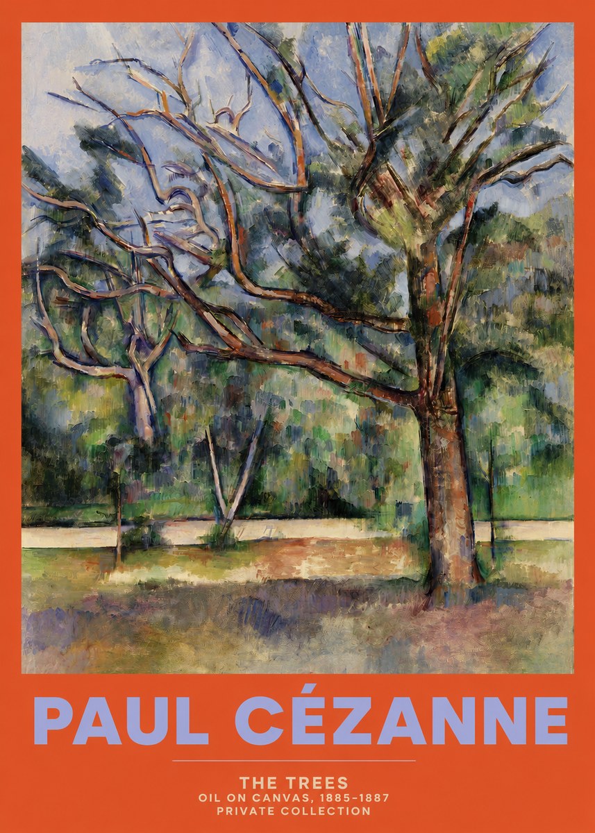 Paul Cézanne The Trees No2 - Plakát