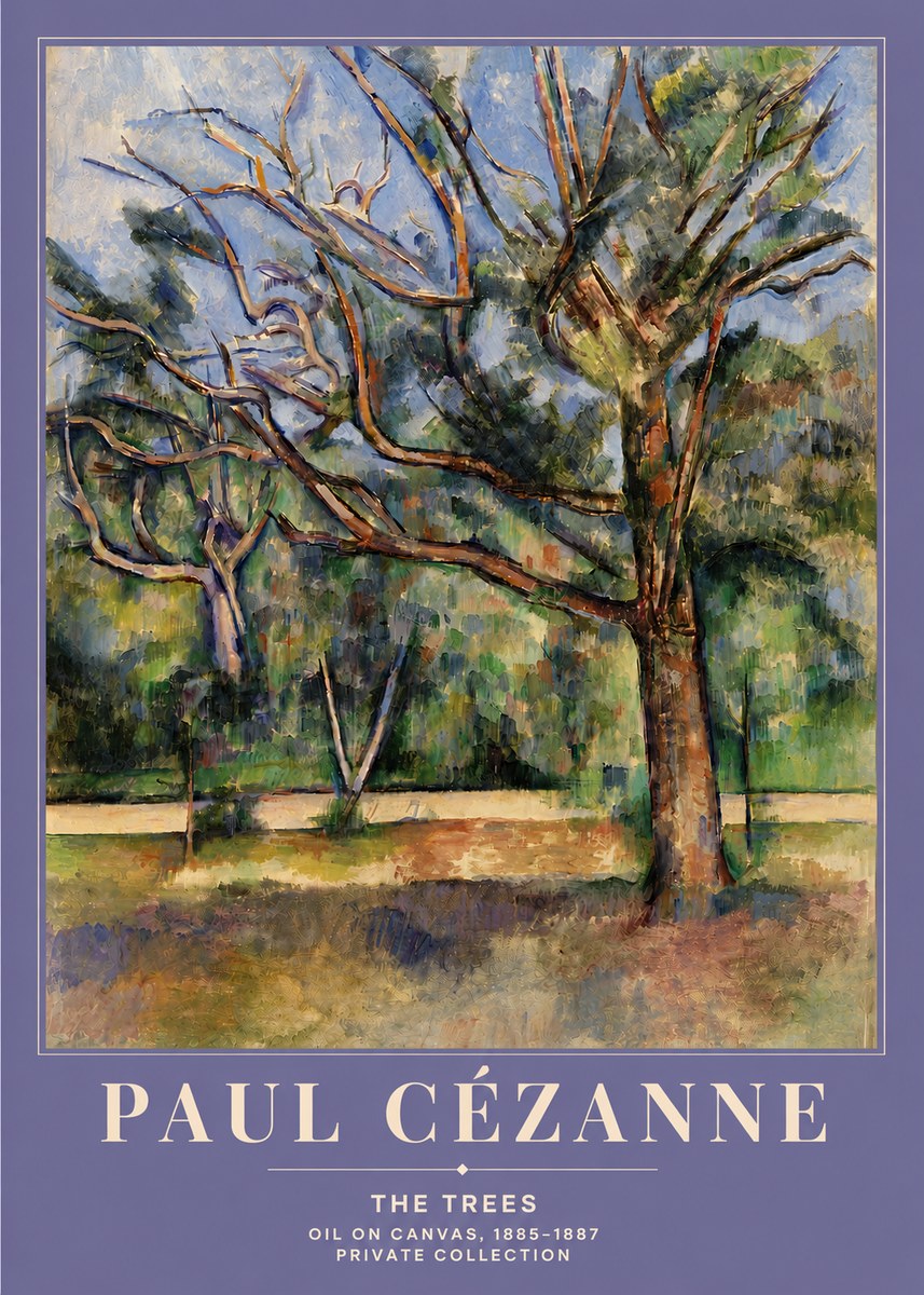 Paul Cézanne The Trees No4 - Plakát