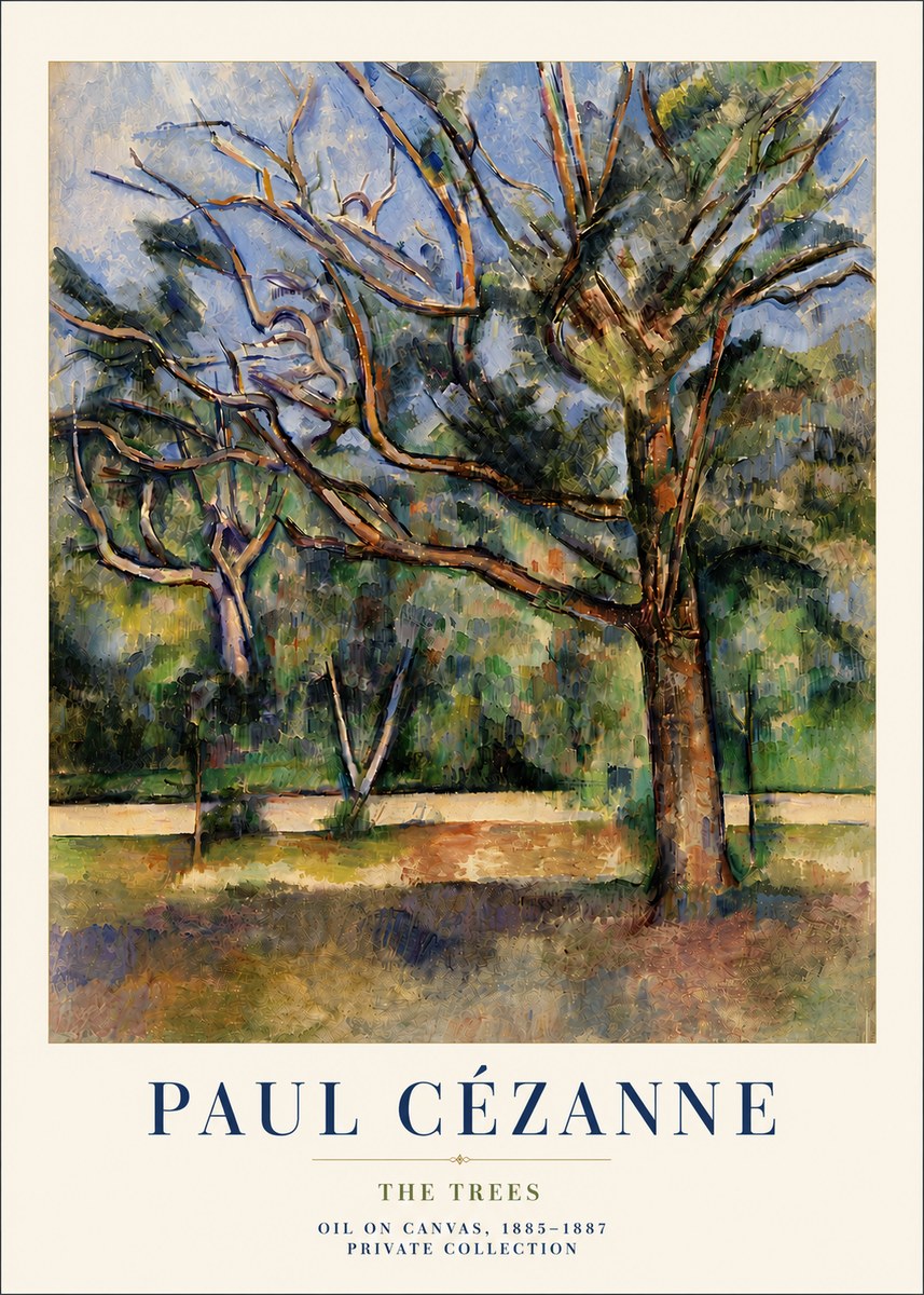 Paul Cézanne The Trees No6 - Plakát