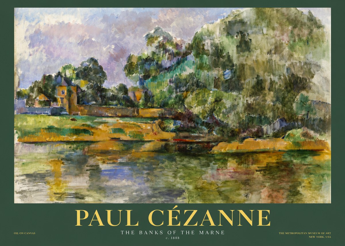 Paul Cézanne The Banks of the Marne No2 - Plakát