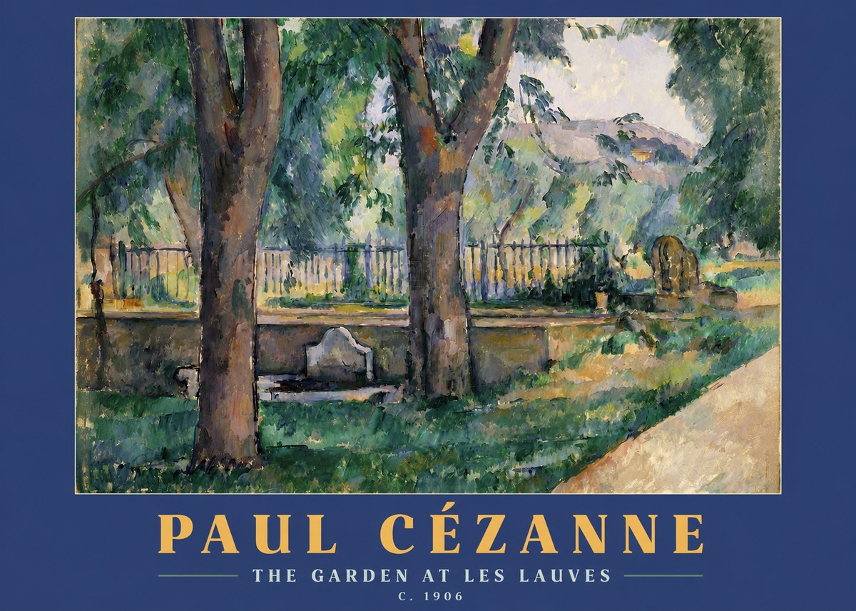 Paul Cézanne The Garden at Les Lauves No2 - Plakát