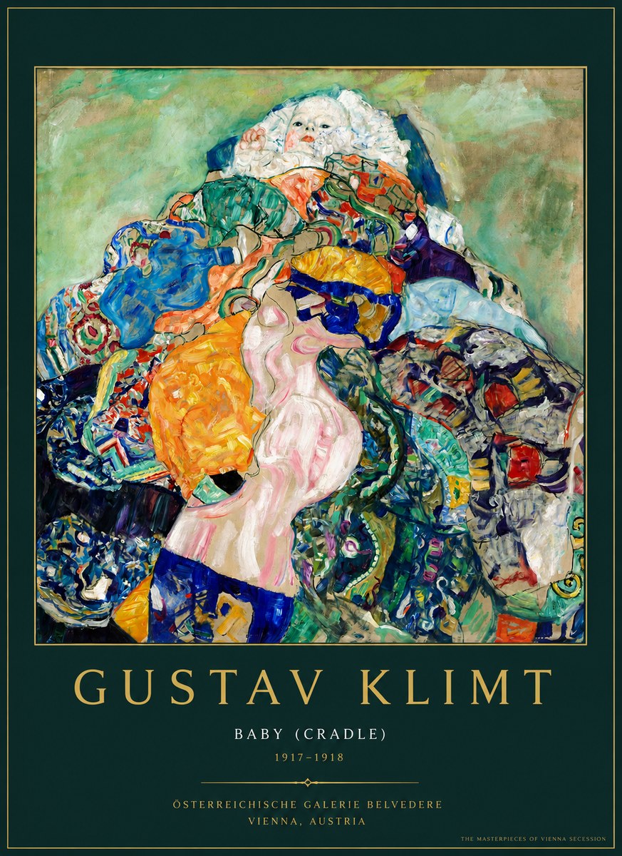 Klimt Baby (Cradle) No3 - Plakát
