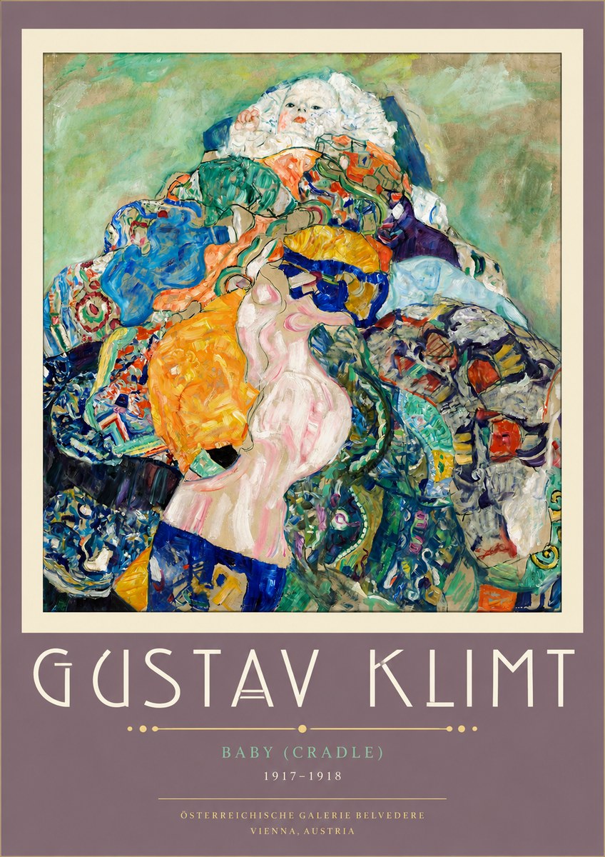 Klimt Baby (Cradle) No5 - Plakát