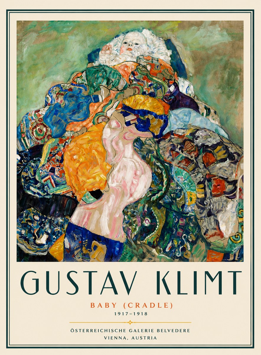 Klimt Baby (Cradle) No6 - Plakát