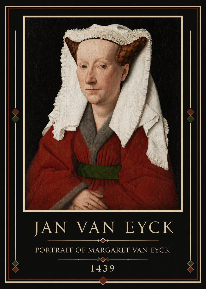 Jan van Eyck Portrait of Margaret Van Eyck II No3 - Plakát