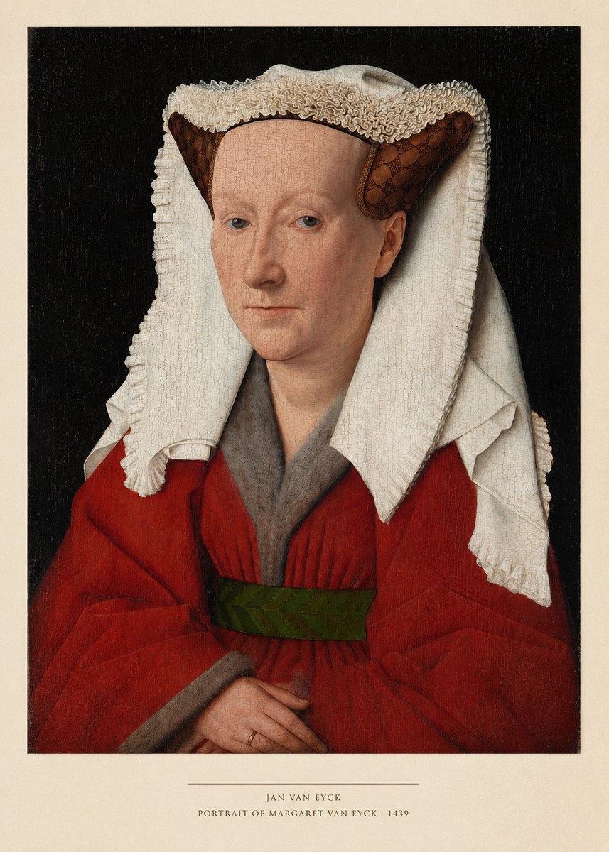Jan van Eyck Portrait of Margaret Van Eyck II No4 - Plakát