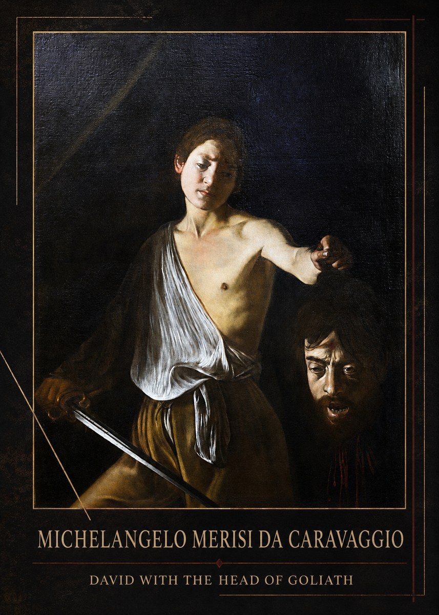 Michelangelo Merisi da Caravaggio David with the Head of Goliath II No1 - Plakát