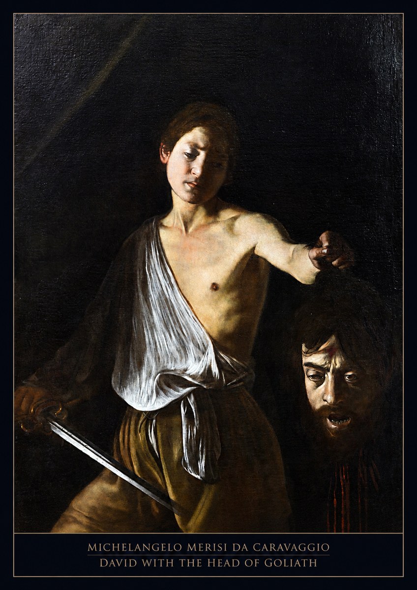 Michelangelo Merisi da Caravaggio David with the Head of Goliath II No5 - Plakát