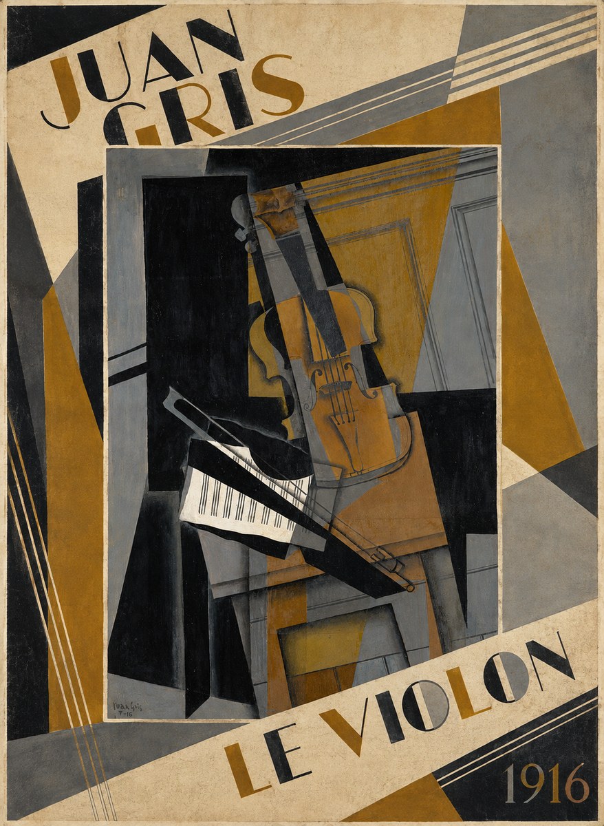 Juan Gris Le Violon No3 - Plakát