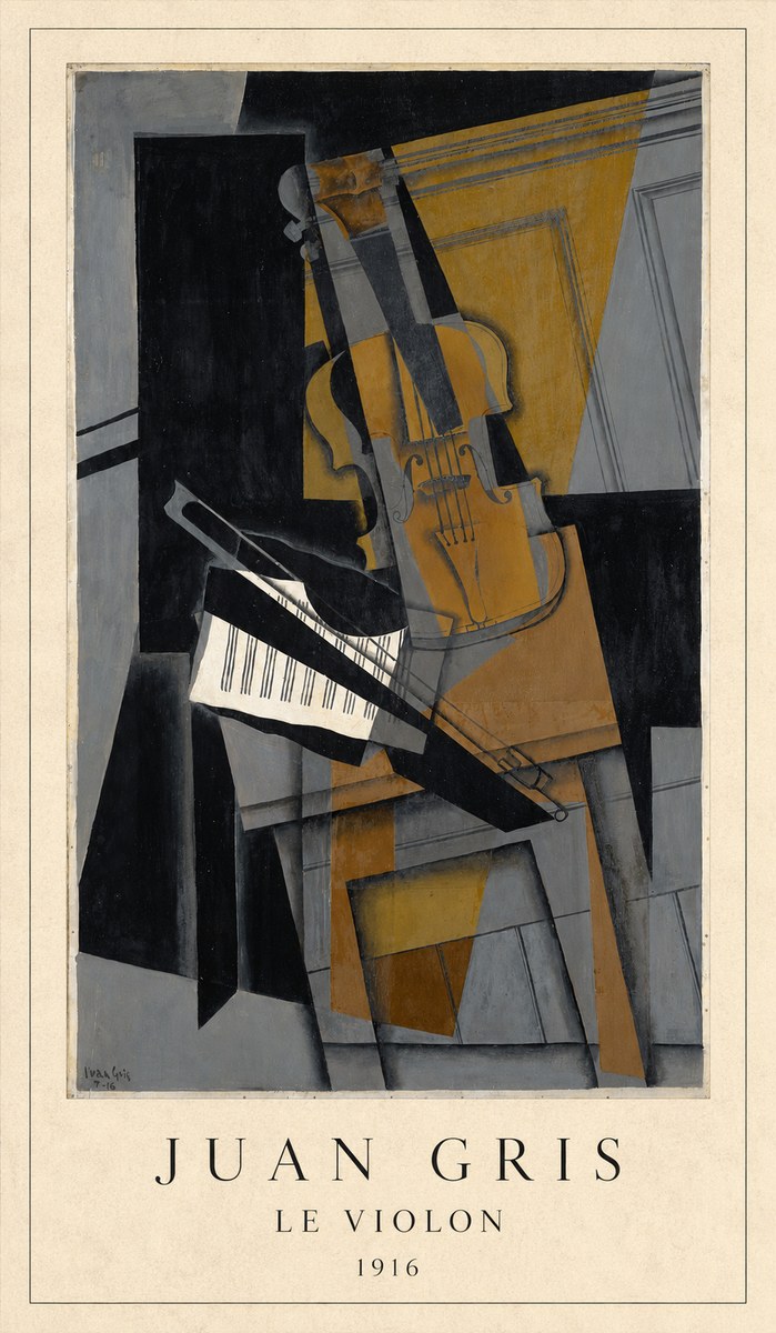Juan Gris Le Violon No4 - Plakát