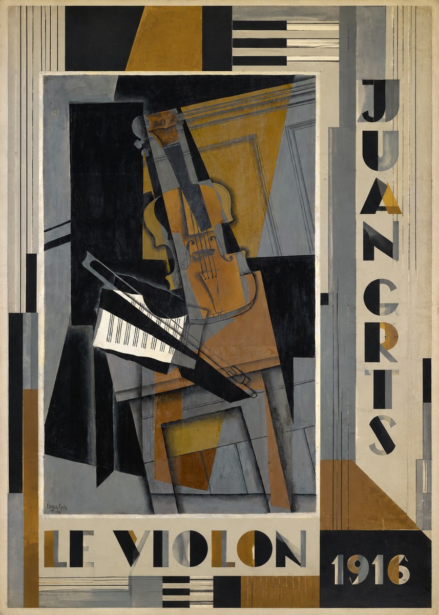 Juan Gris Le Violon No6 - Plakát