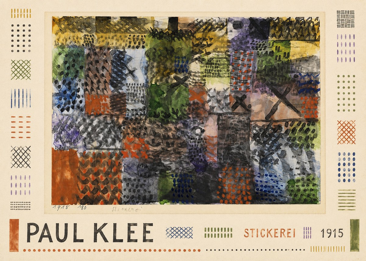 Paul Klee Stickerei No1 - Plakát