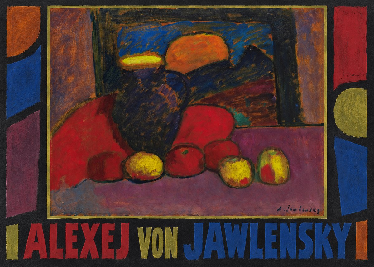 Alexej von Jawlensky Still Life with Vase and Fruit No1 - Plakát