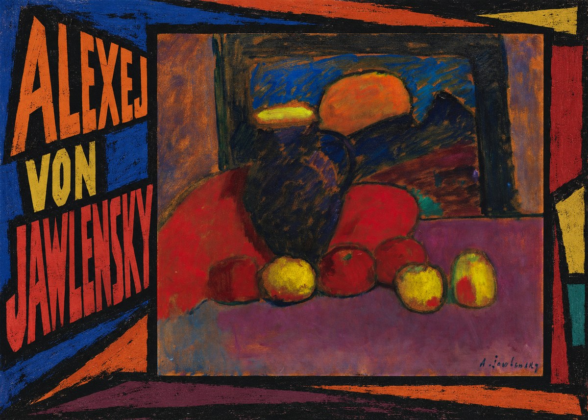 Alexej von Jawlensky Still Life with Vase and Fruit No3 - Plakát