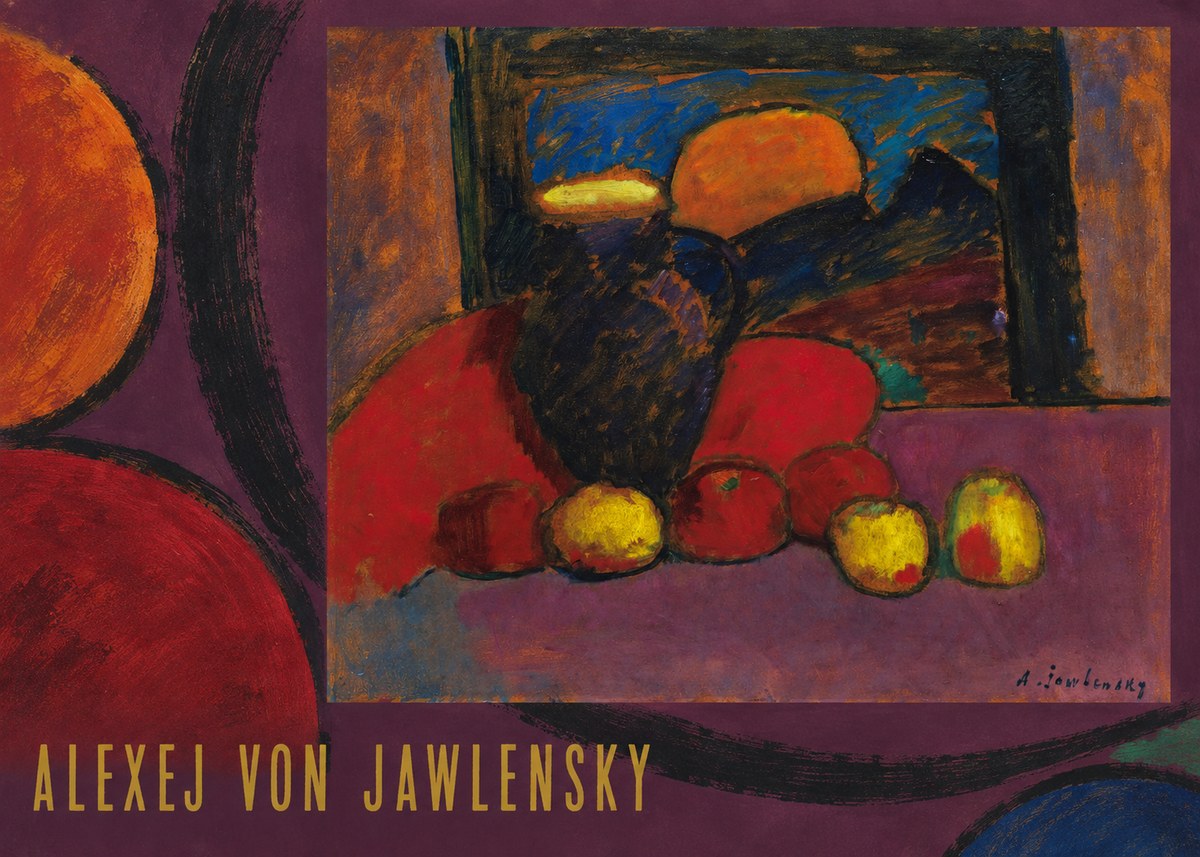 Alexej von Jawlensky Still Life with Vase and Fruit No6 - Plakát