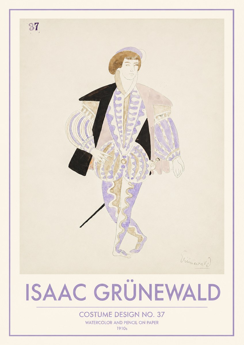 Isaac Grünewald Costume Design No. 37 No1 - Plakát