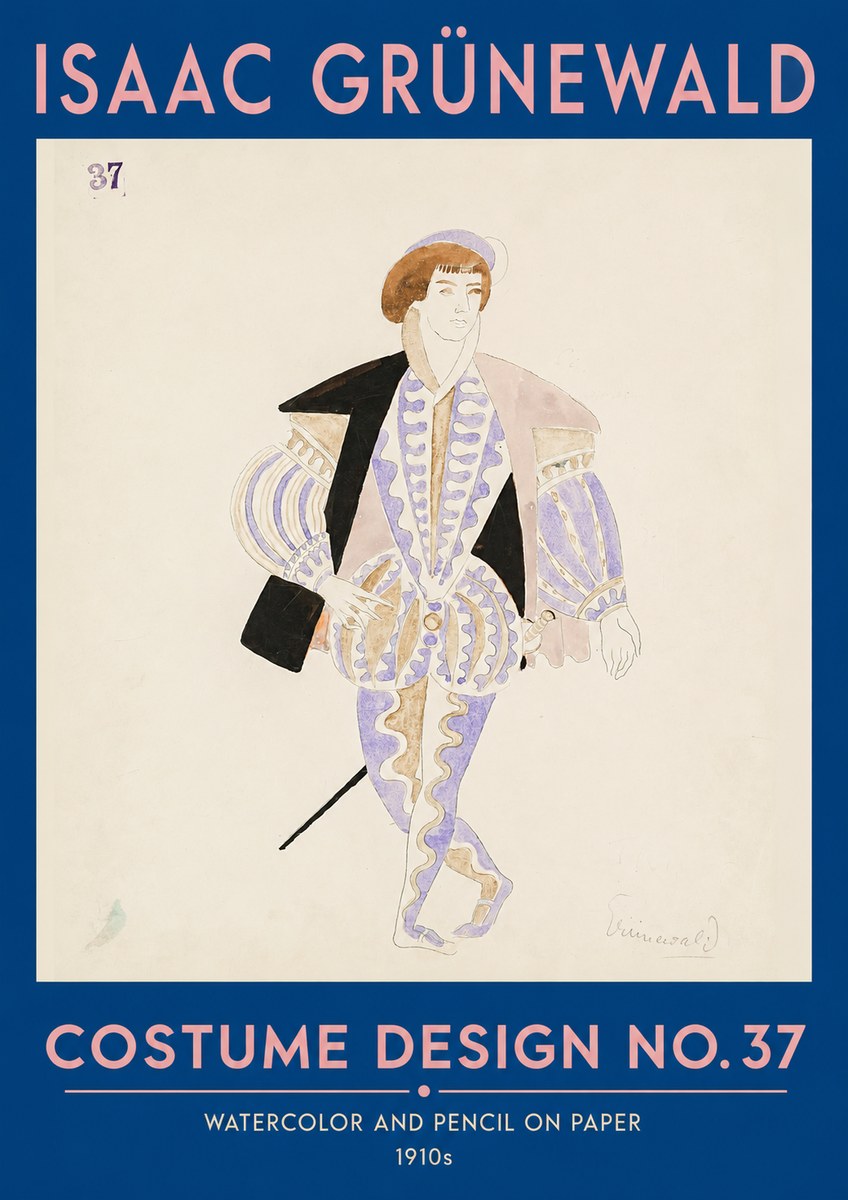 Isaac Grünewald Costume Design No. 37 No2 - Plakát