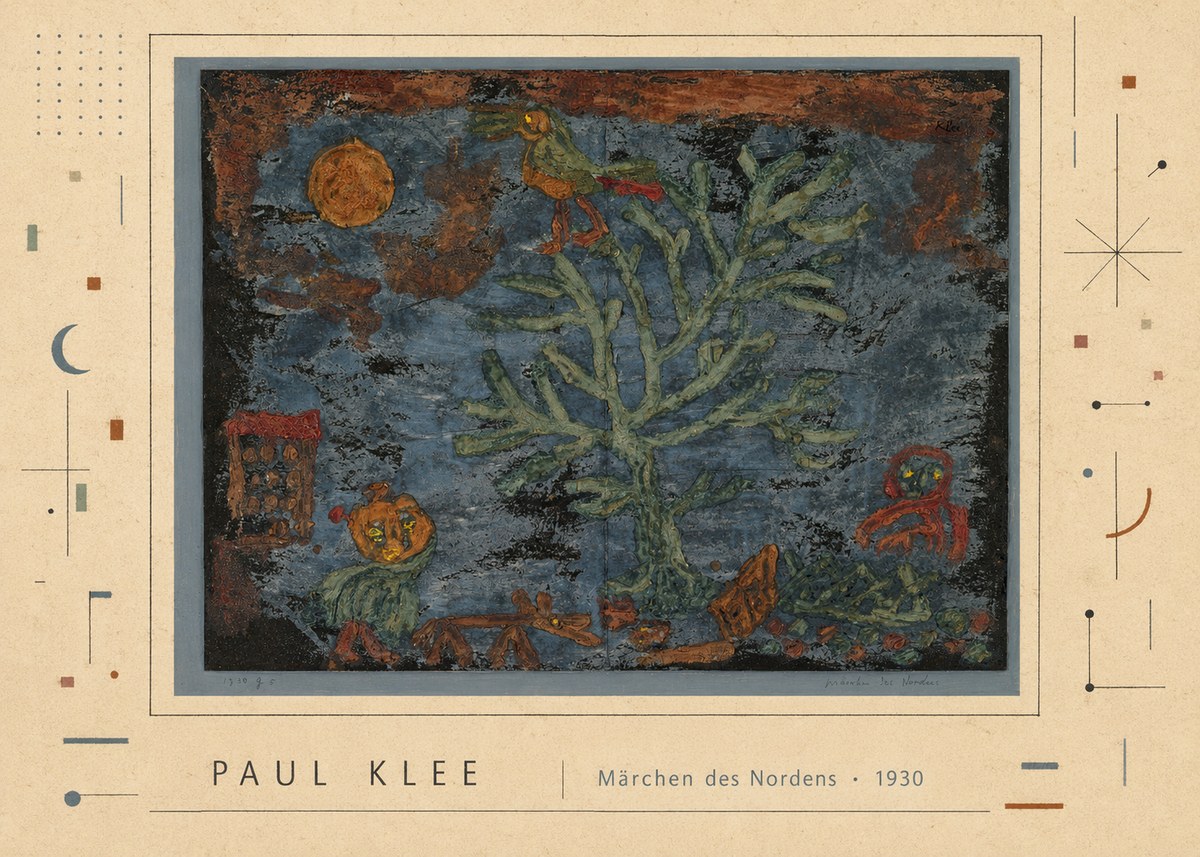 Paul Klee Märchen Des Nordens No2 - Plakát