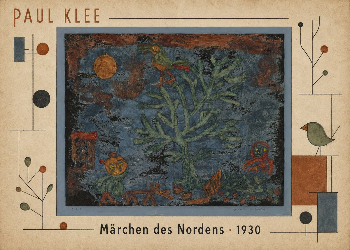 Paul Klee Märchen Des Nordens No5 - Plakát