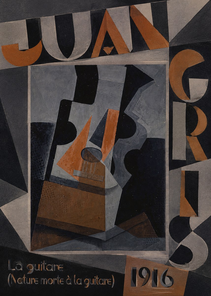Juan Gris La Guitare (Nature Morte À La Guitare) No4 - Plakát