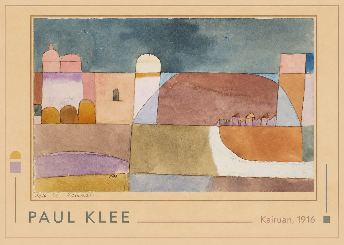 Paul Klee Kairuan, 1916 No1 - Plakát
