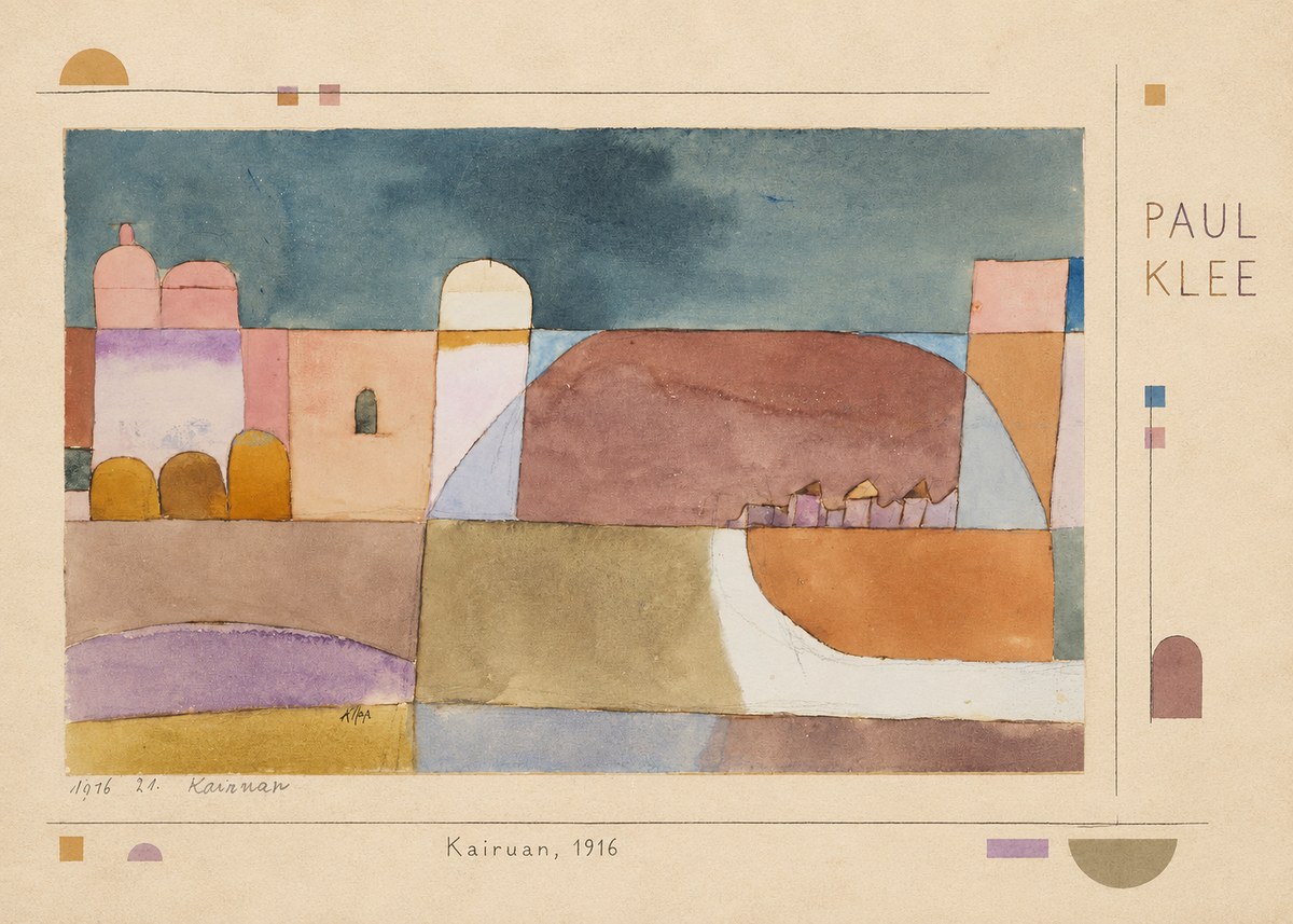 Paul Klee Kairuan, 1916 No4 - Plakát