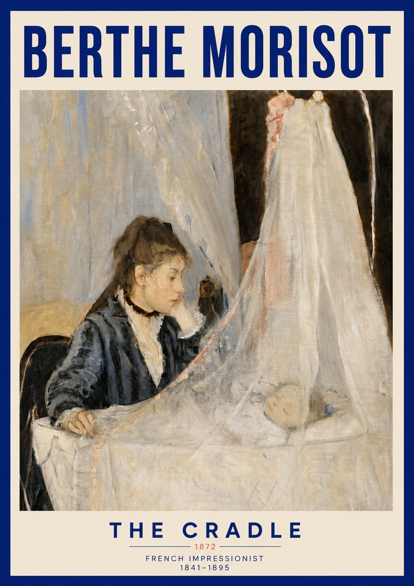 Berthe Morisot The Cradle No5 - Plakát